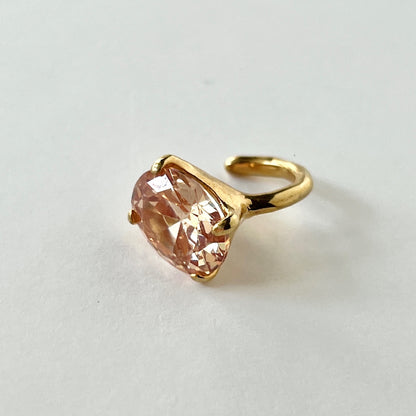 [ champagne ] GEM ear cuff gold