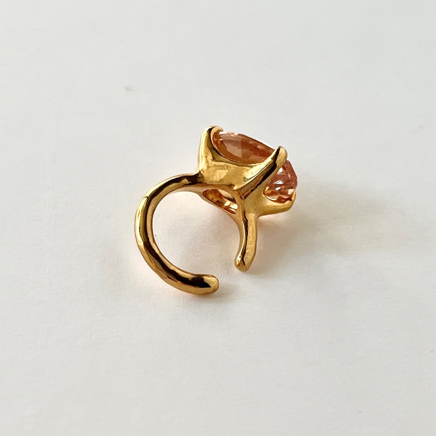 [ champagne ] GEM ear cuff gold