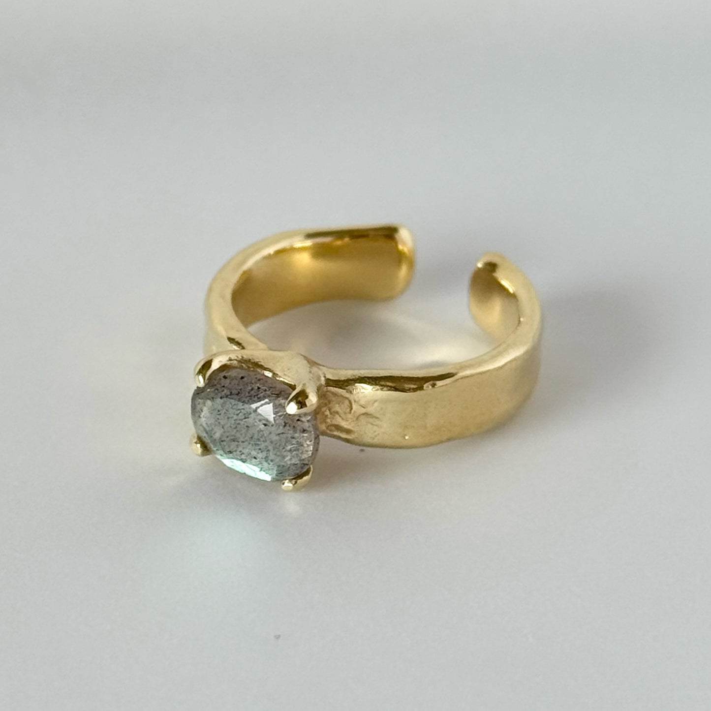 [ labradorite ] um gold ring [ free size ]