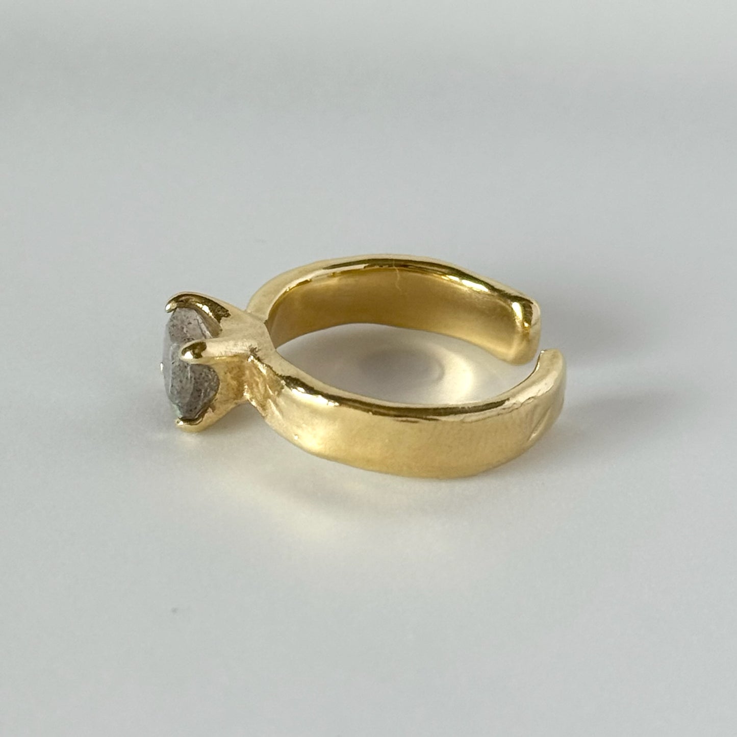 [ labradorite ] um gold ring [ free size ]