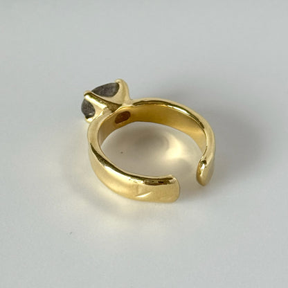 [ labradorite ] um gold ring [ free size ]