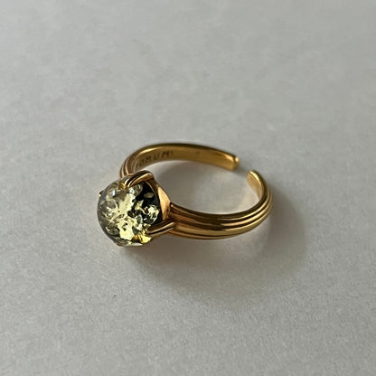[ black amber ]  croissant gold