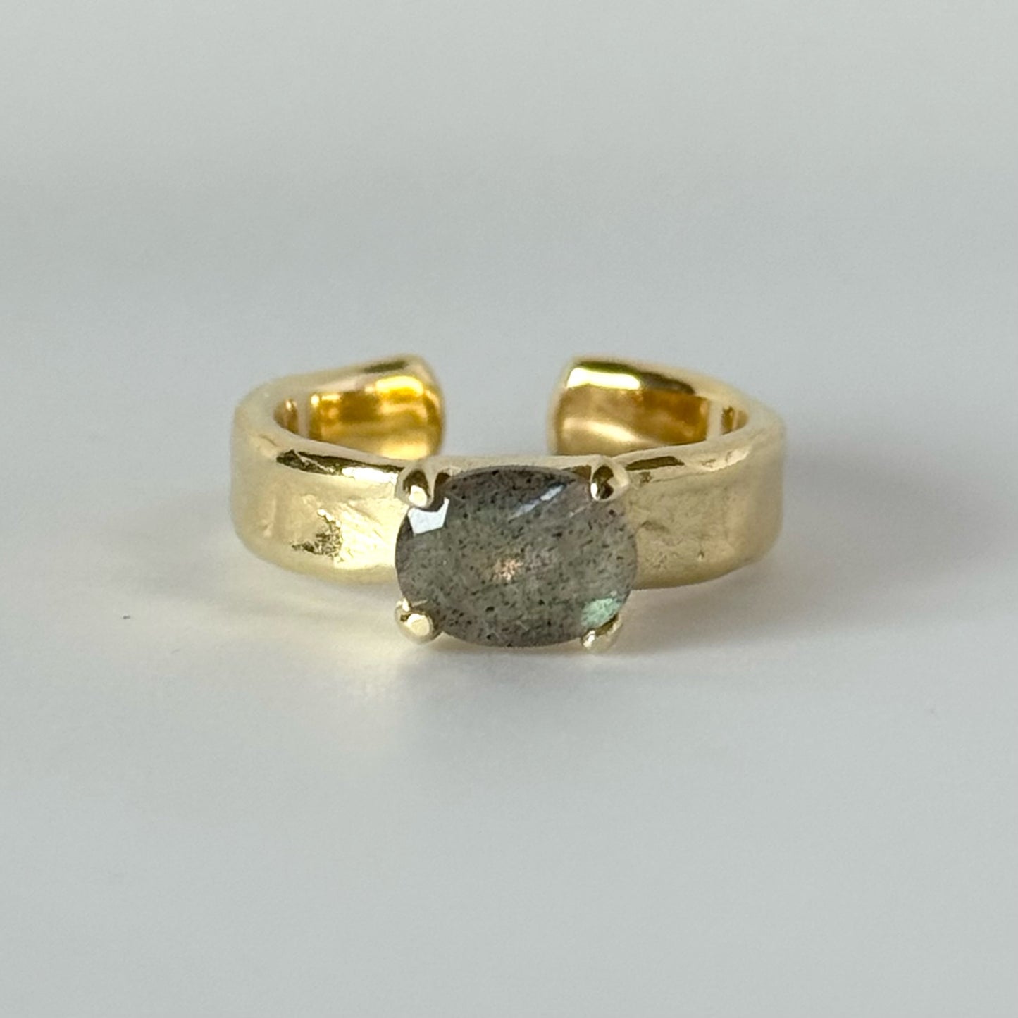 [ labradorite ] um gold ring [ free size ]