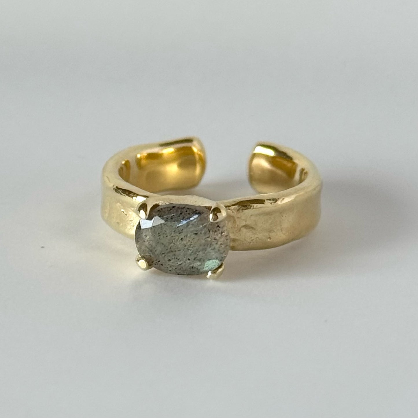 [ labradorite ] um gold ring [ free size ]
