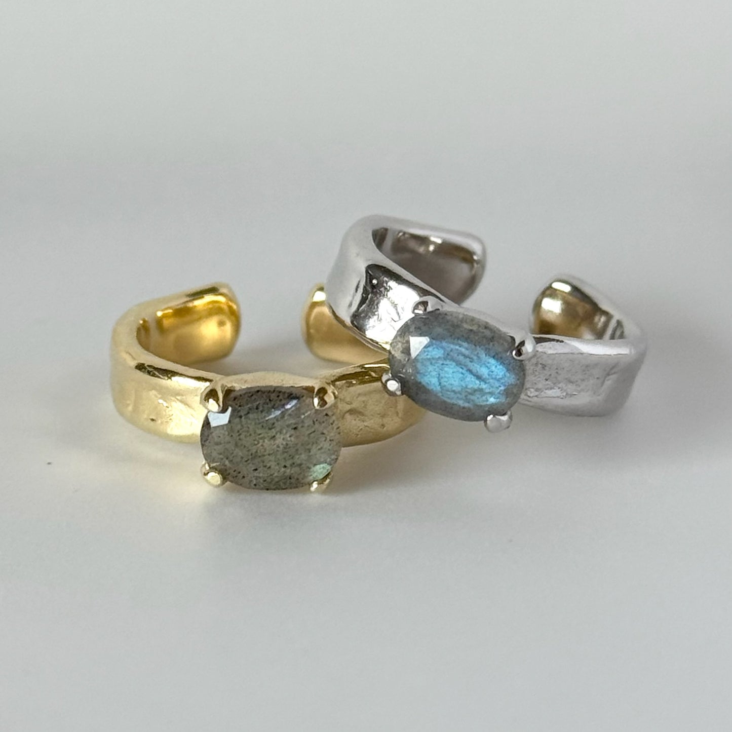 [ labradorite ] um silver ring [ free size ]