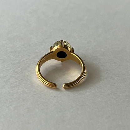 [ black amber ]  croissant gold