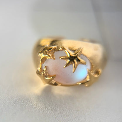 [ frost peach ] twinkle ring gold