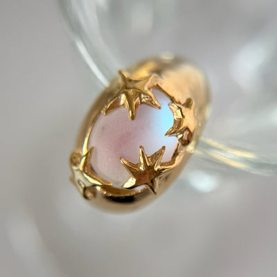 [ frost peach ] twinkle ring gold