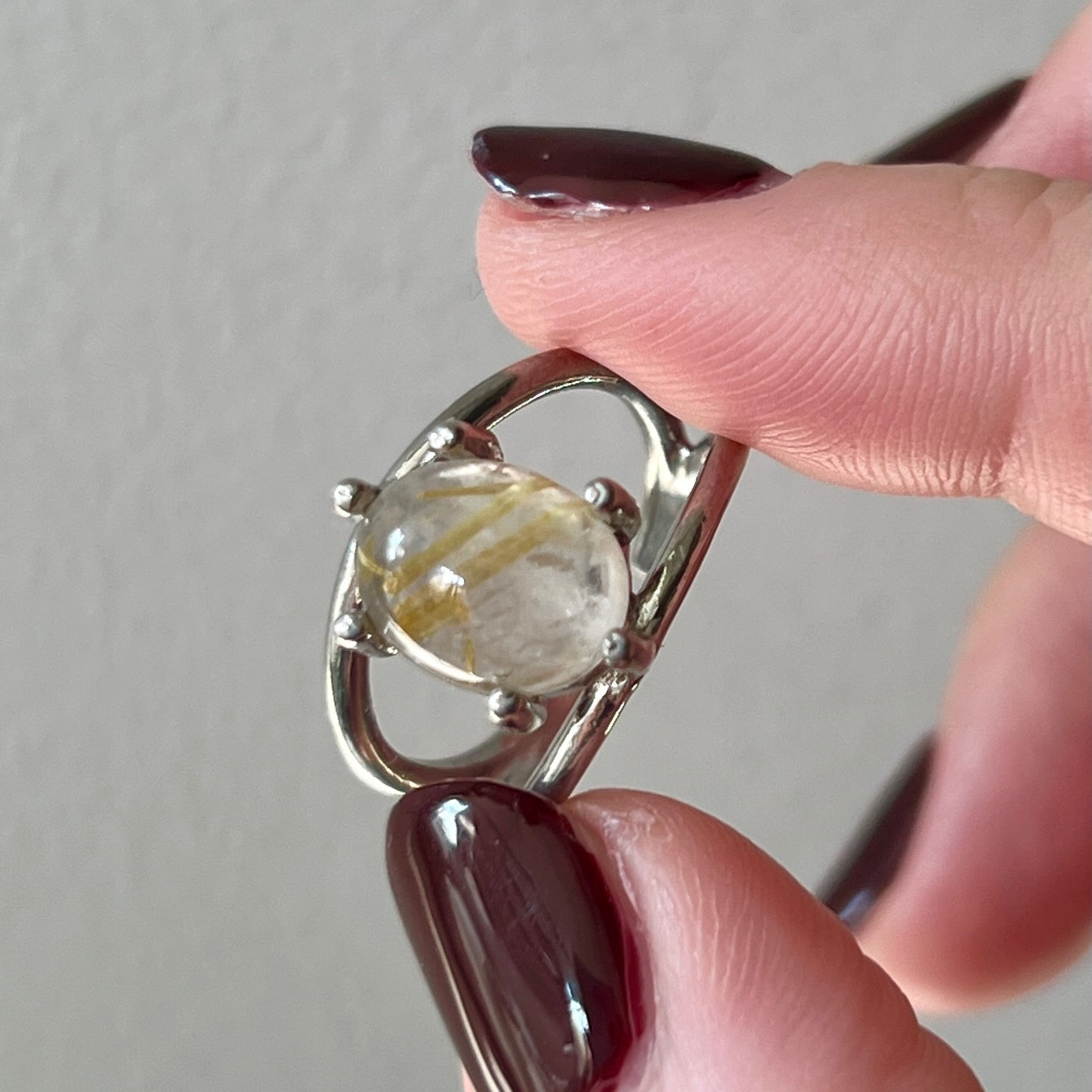 [ rutile quartz ] double silver