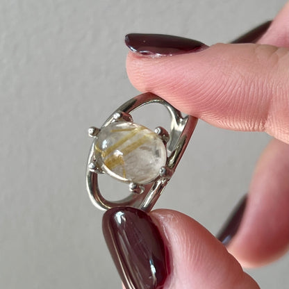 [ rutile quartz ] double silver