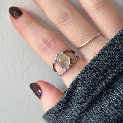 [ rutile quartz ] double silver