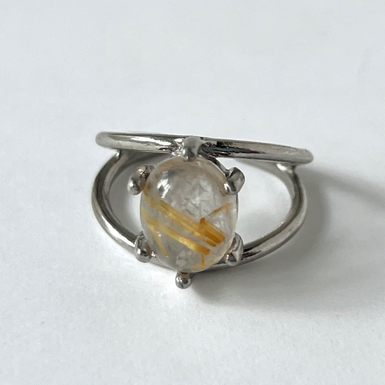 [ rutile quartz ] double silver