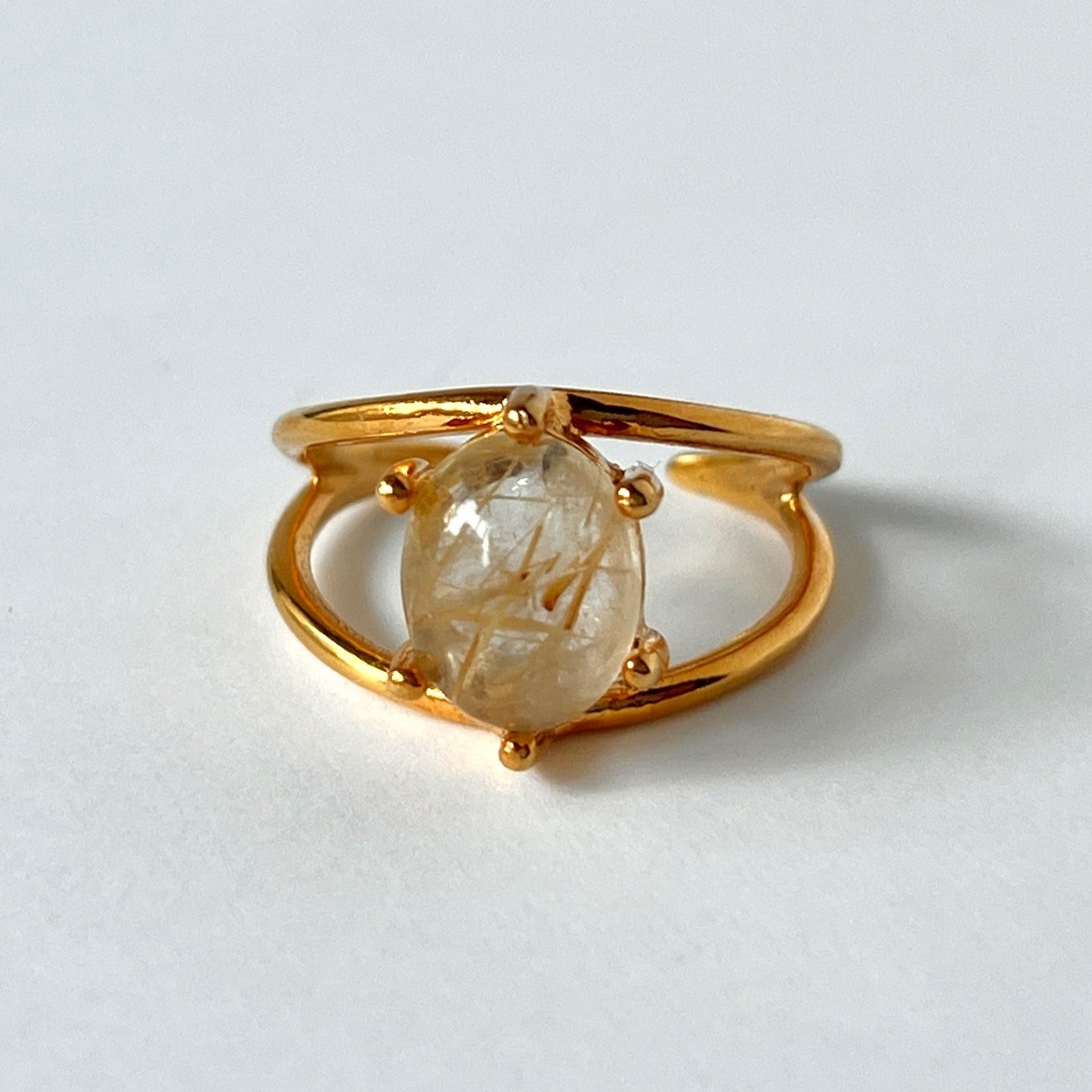[ rutile quartz ] double gold