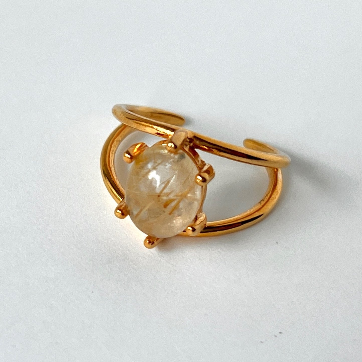 [ rutile quartz ] double gold