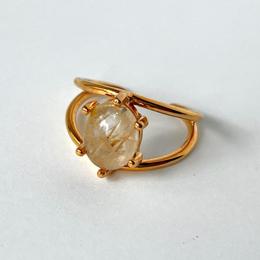 [ rutile quartz ] double gold