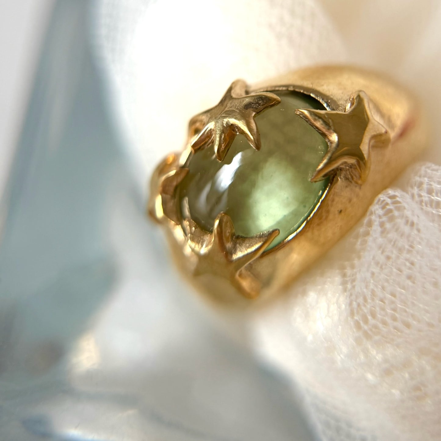 [ light green ] twinkle ring gold