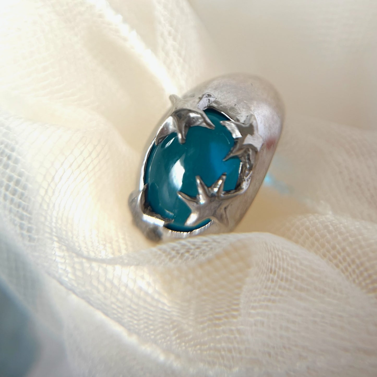 [ apatite ] twinkle ring silver