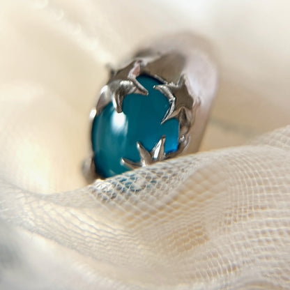 [ apatite ] twinkle ring silver