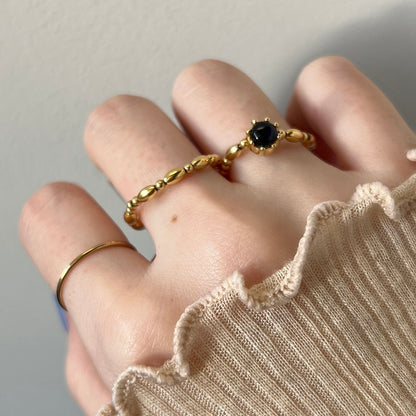 [ blue labradorite ] sirius gold [ free size ]