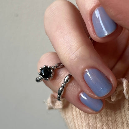 [ blue labradorite ] sirius silver [ free size ]