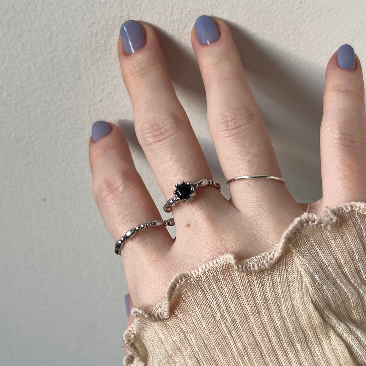 [ blue labradorite ] sirius silver [ free size ]