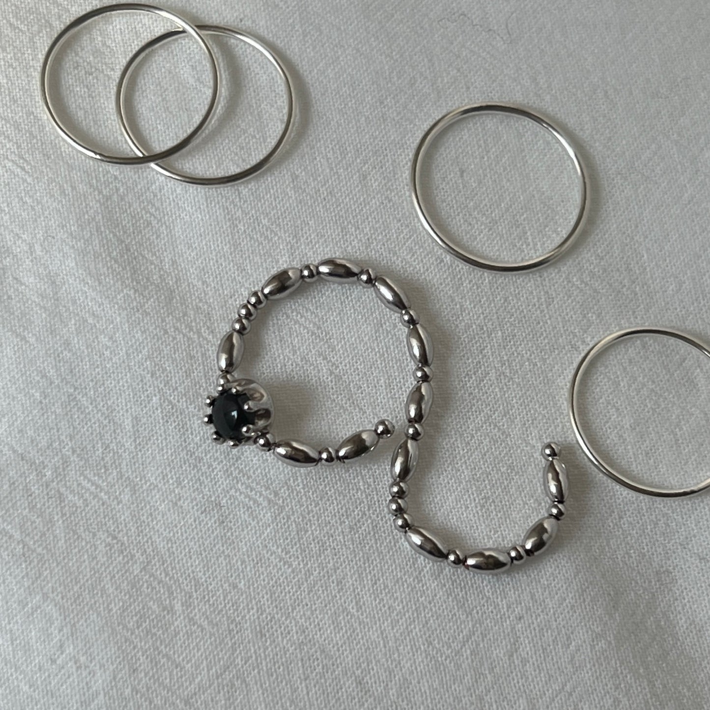 [ blue labradorite ] sirius silver [ free size ]