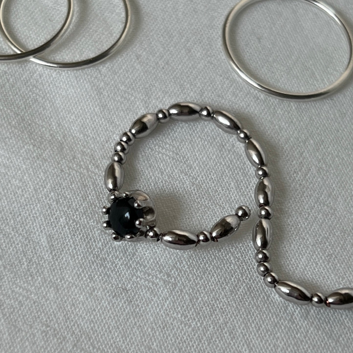 [ blue labradorite ] sirius silver [ free size ]