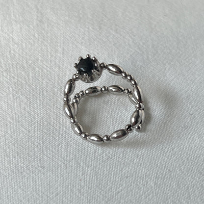 [ blue labradorite ] sirius silver [ free size ]