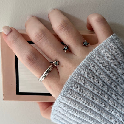 [ aqua marine ] orion ring silver