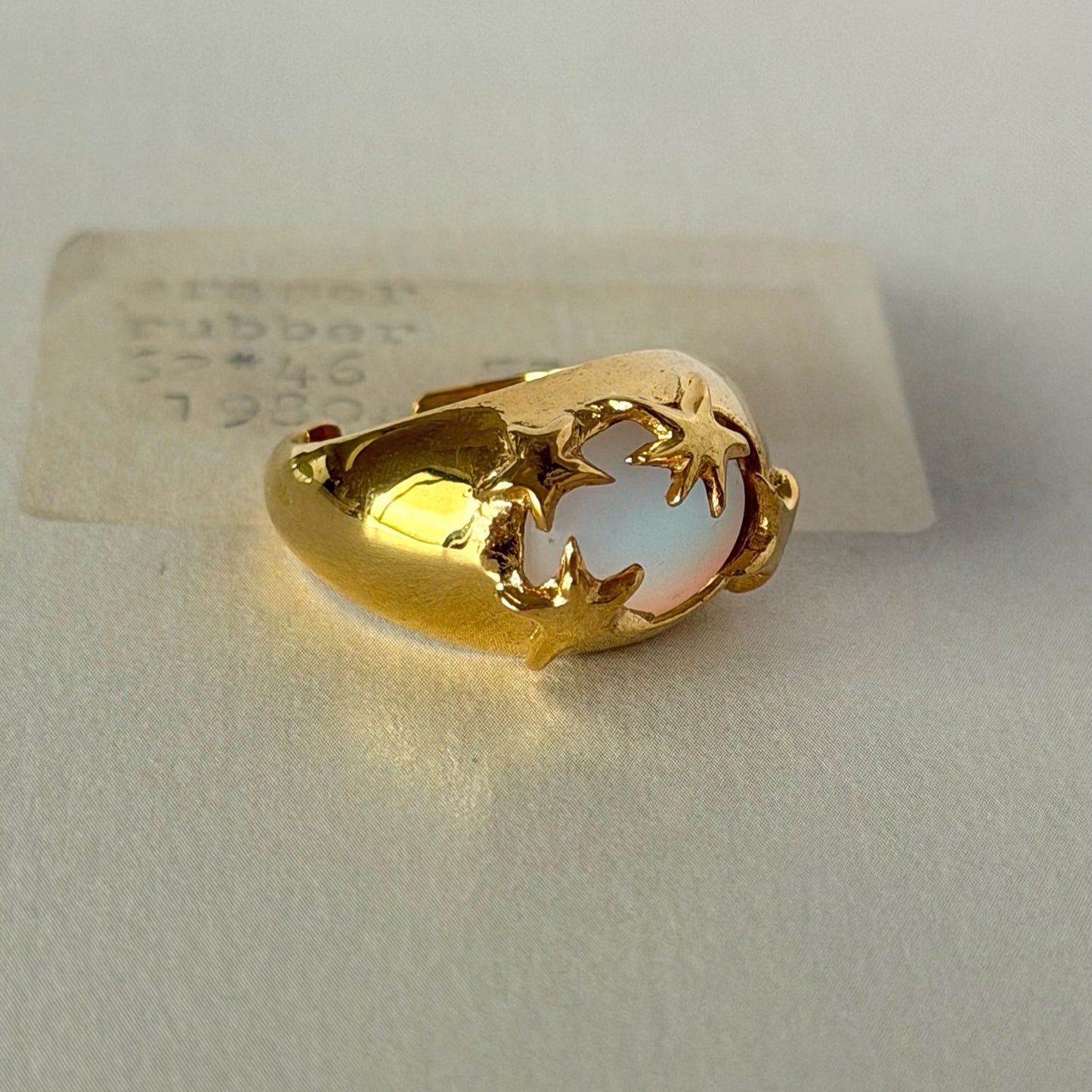 [ frost peach ] twinkle ring gold