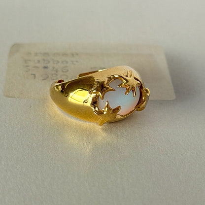 [ frost peach ] twinkle ring gold