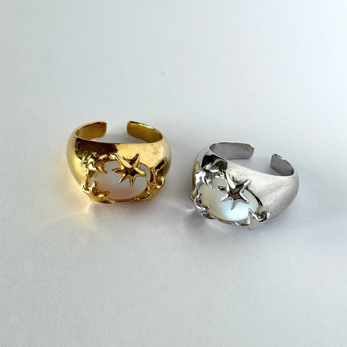 [ frost peach ] twinkle ring gold