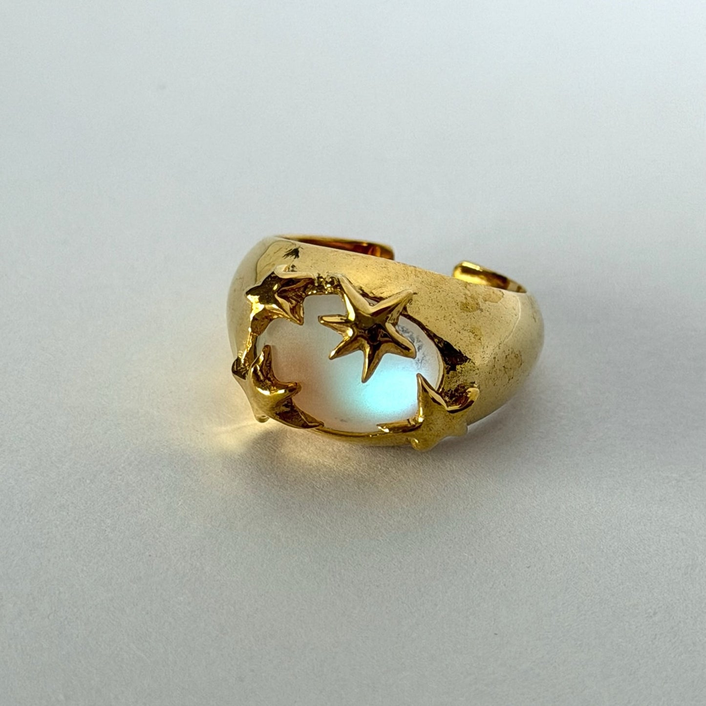 [ frost peach ] twinkle ring gold