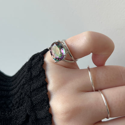 [ mystic quartz  ] reine pinky silver