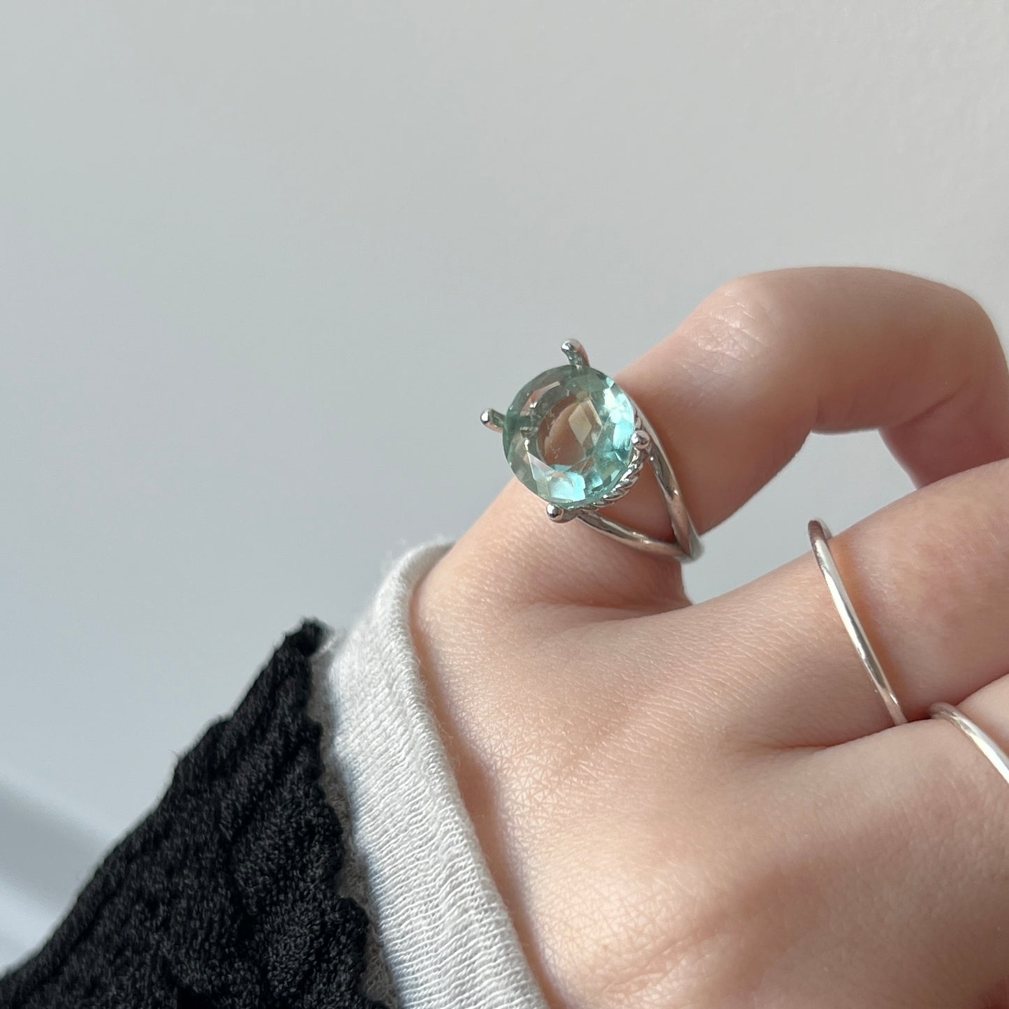 [ green fluorite ] reine pinky  ] reine pinky silver