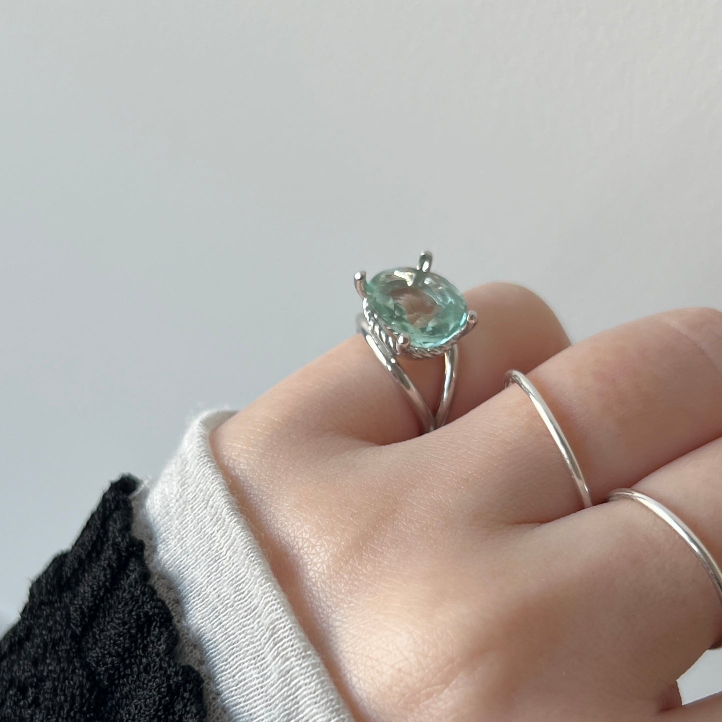 [ green fluorite ] reine pinky  ] reine pinky silver