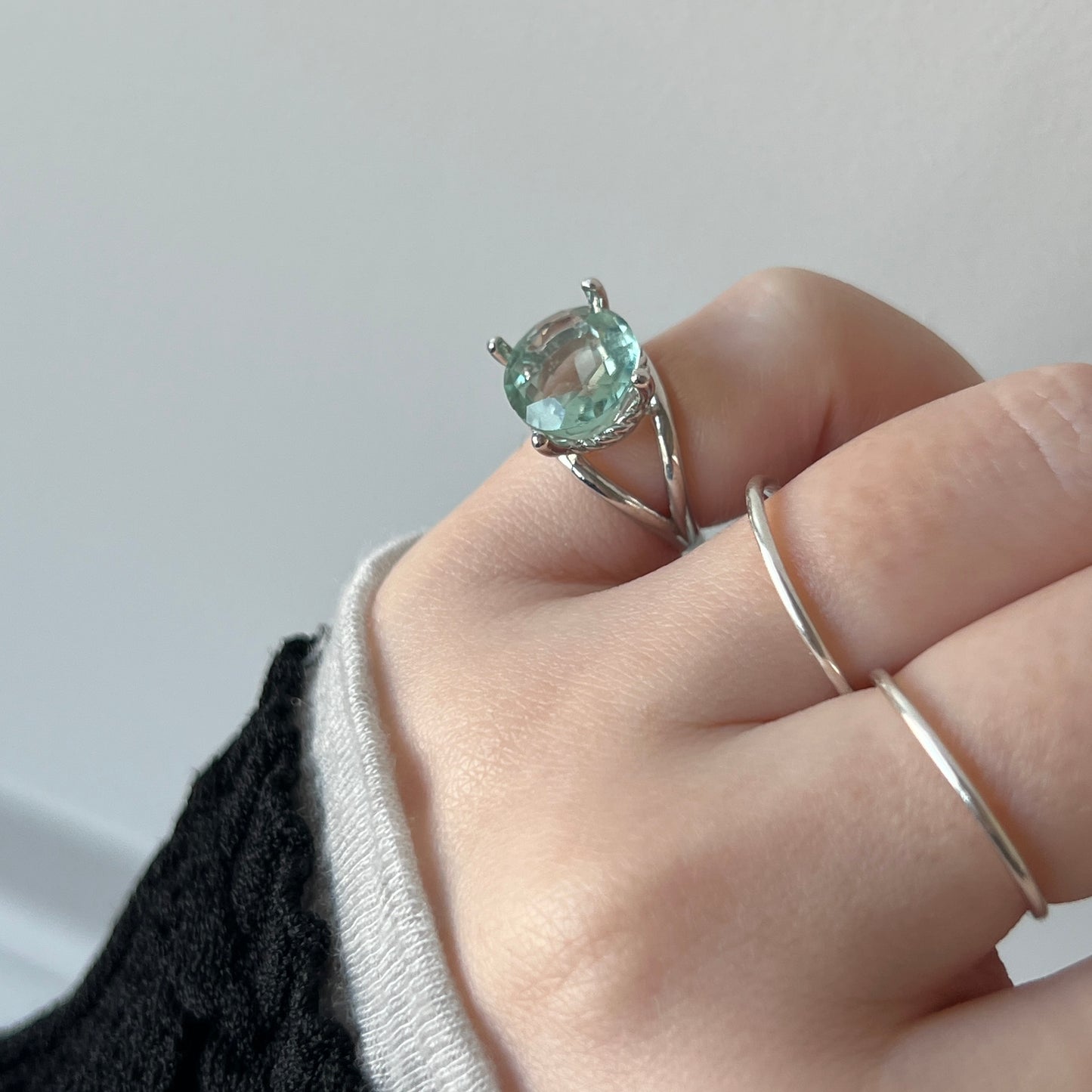 [ green fluorite ] reine pinky  ] reine pinky silver