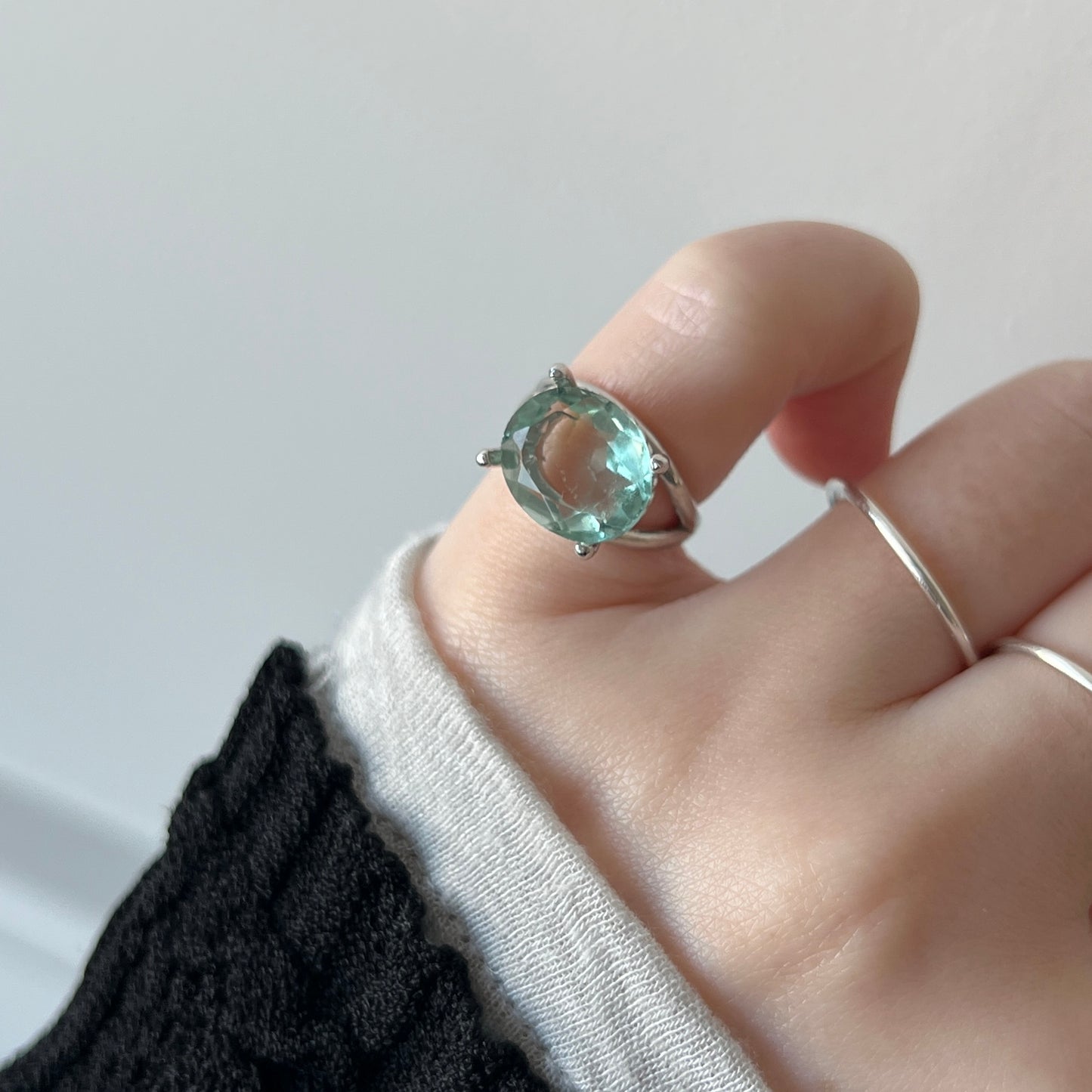 [ green fluorite ] reine pinky  ] reine pinky silver