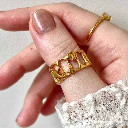 [ lux ring ] ring gold