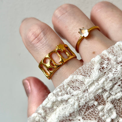 [ lux ring ] ring gold