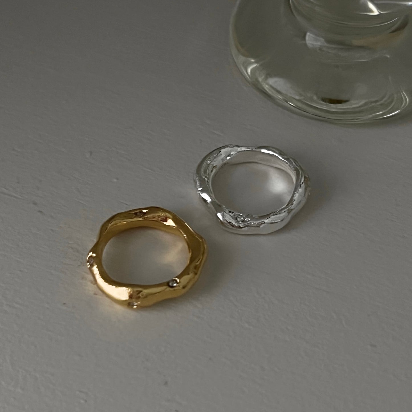 [ mint ] nuanced pinky ring [ silver ]