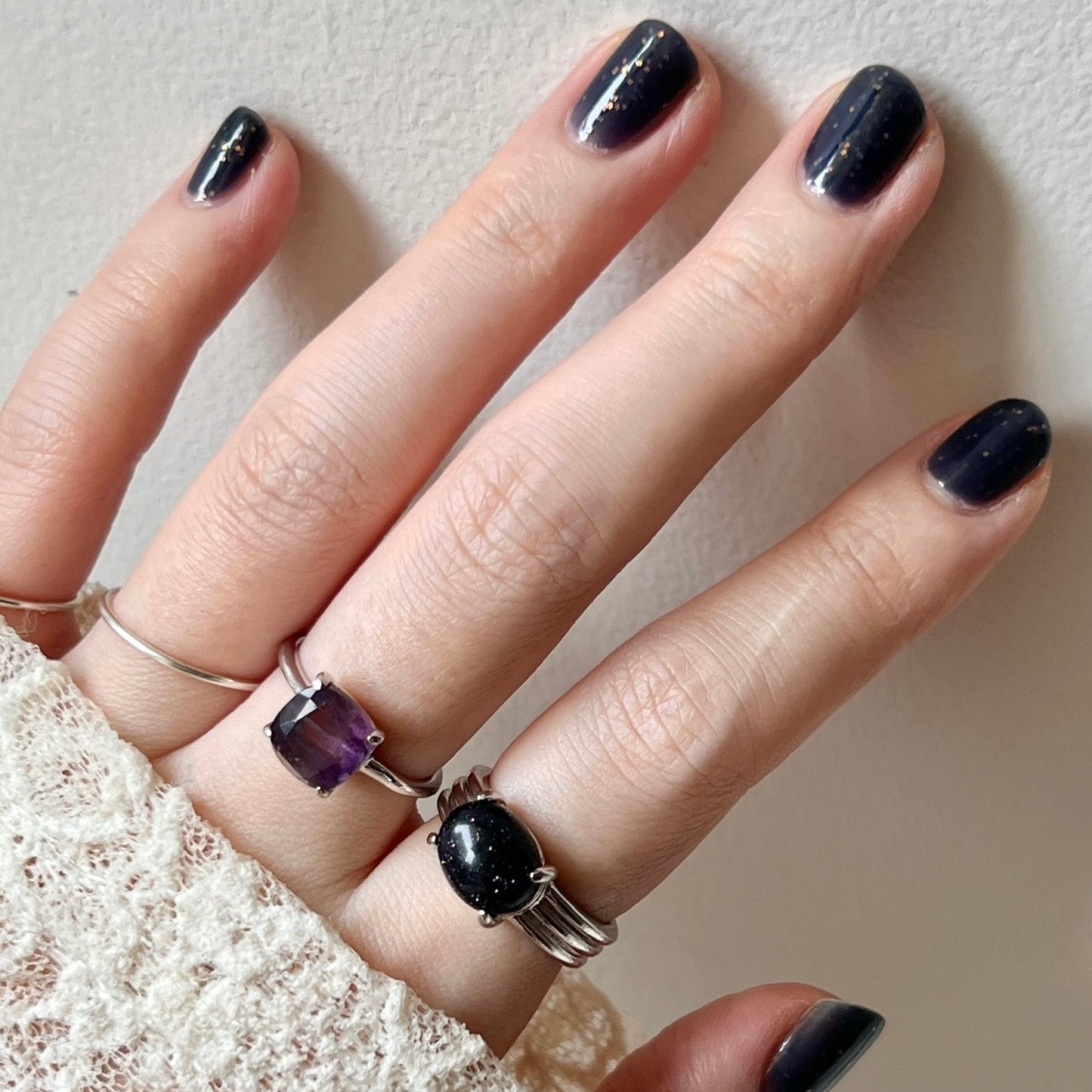 [ blue gold stone ] trois silver
