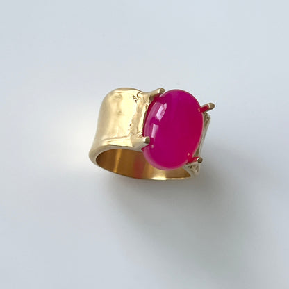[ fuchsia pink chalcedony ] roche