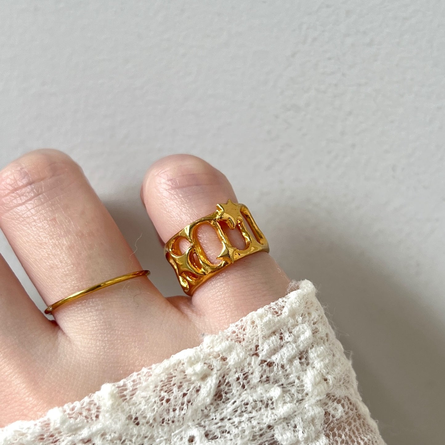 [ lux ring ] ring gold