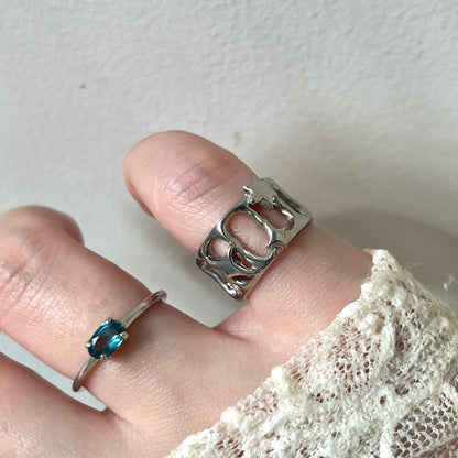 [ lux ring ] ring silver