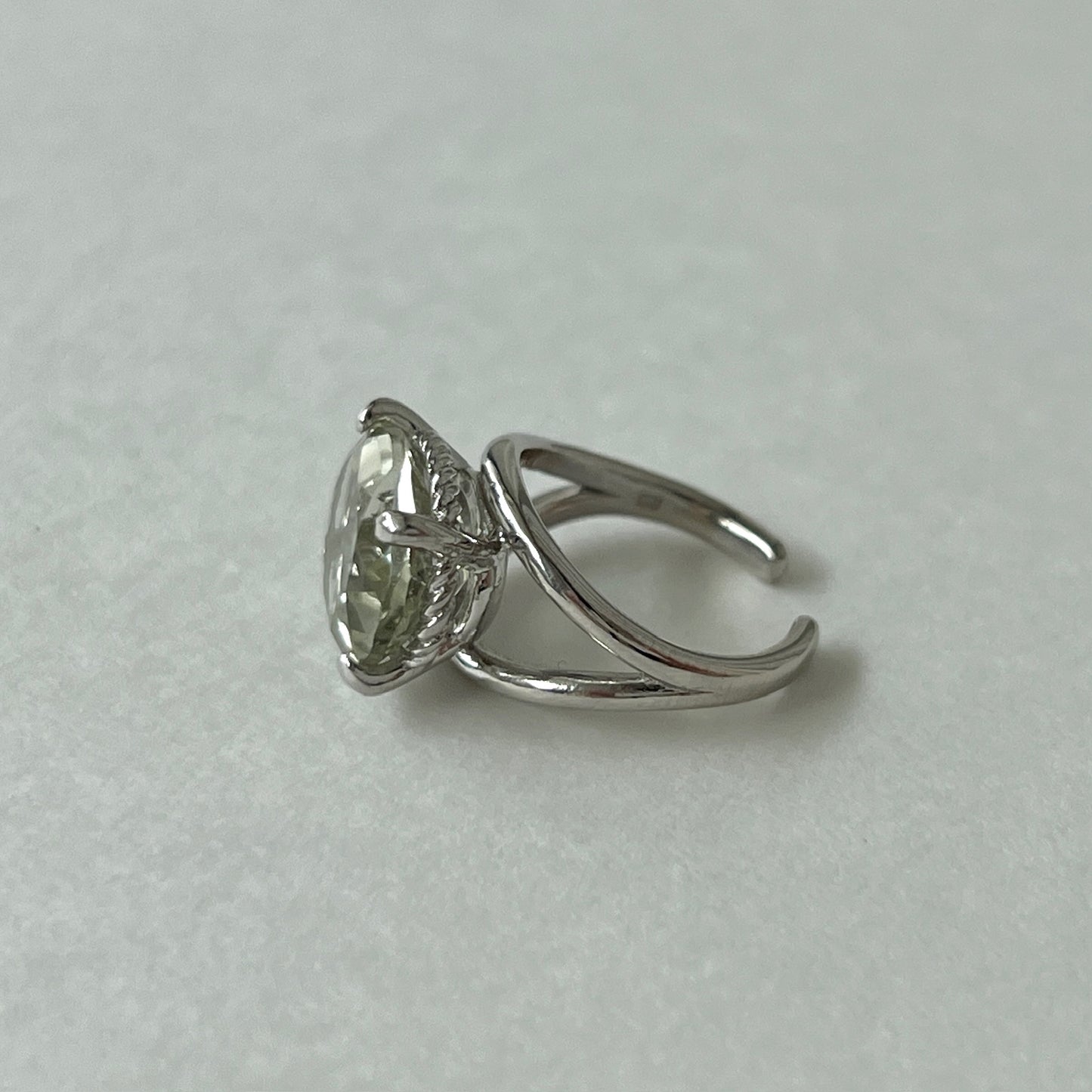 [ green amethyst  ] reine -pinky silver