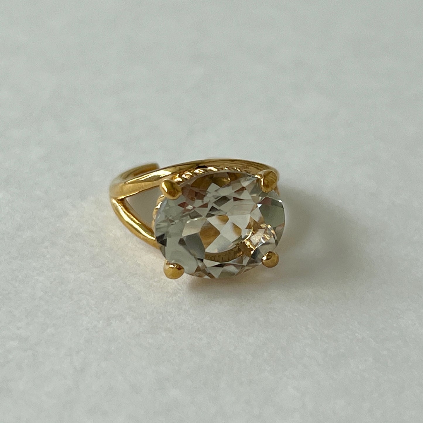 [ green amethyst  ] reine -pinky gold