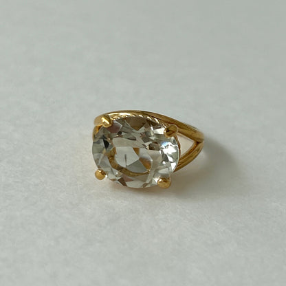 [ green amethyst  ] reine -pinky gold