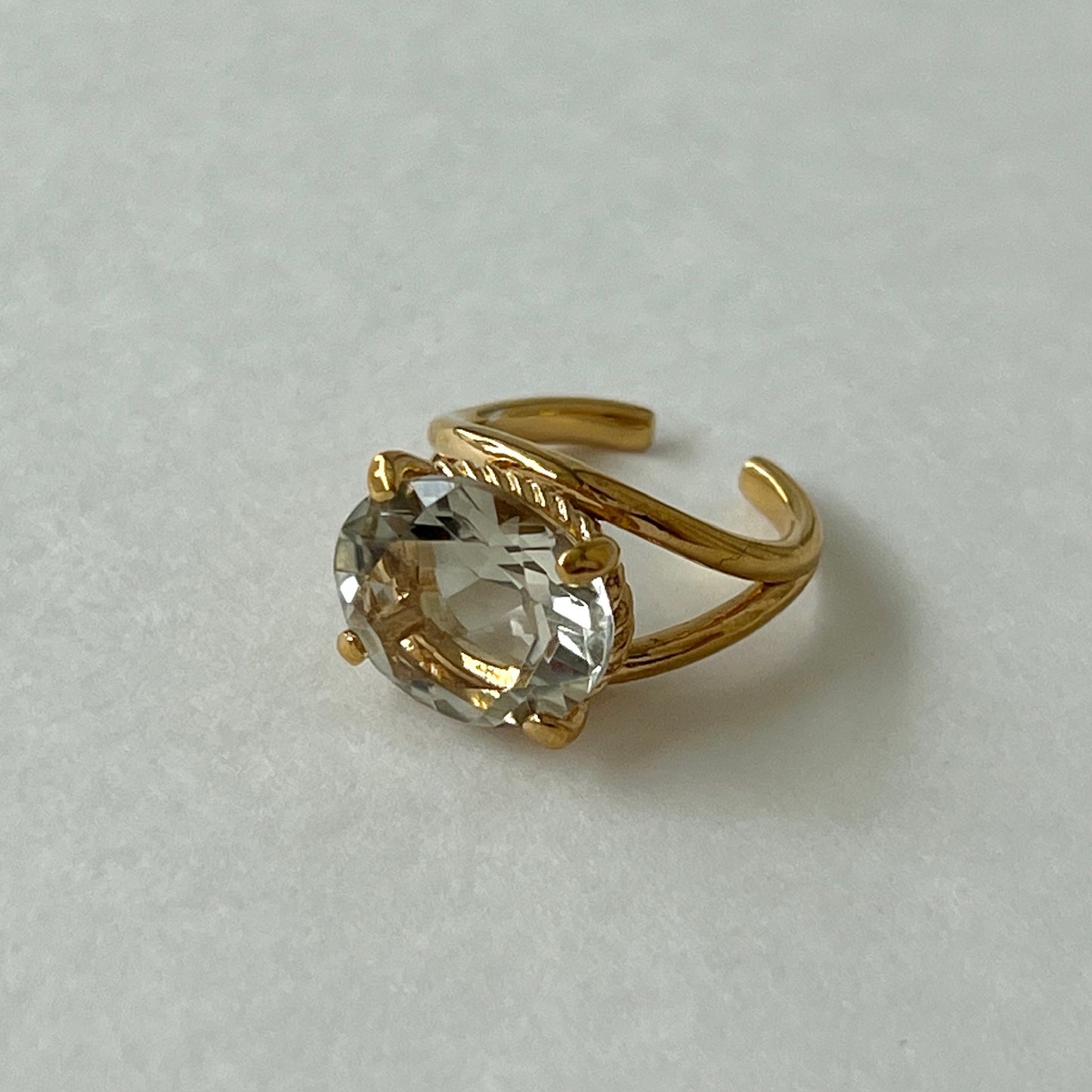 [ green amethyst  ] reine -pinky gold