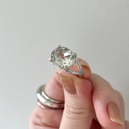 [ green amethyst  ] reine -pinky silver